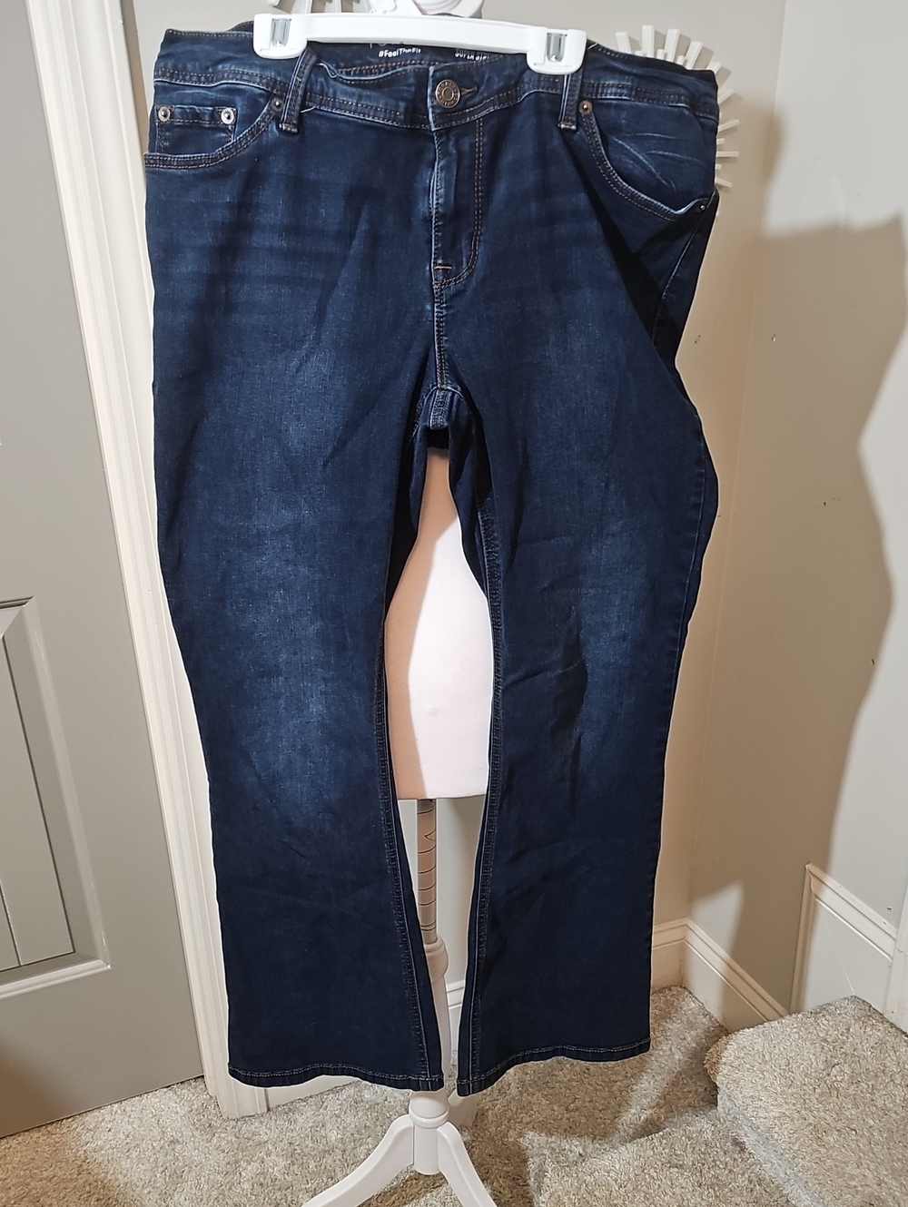 Torrid Luxe Slim Bootcut Dark Blue Jeans